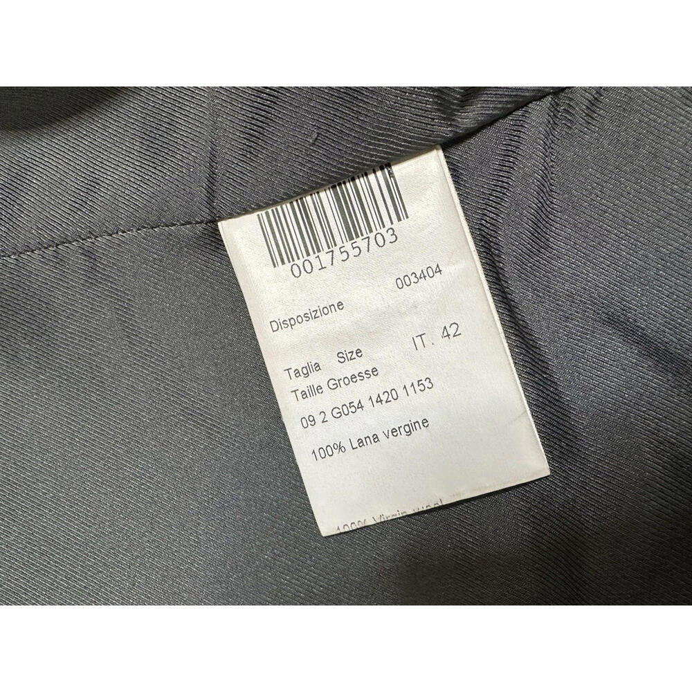 Piazza Sempione Gray Wool Herringbone Blazer Jacket Womens IT 42/US 6 Lined - Picture 8 of 9